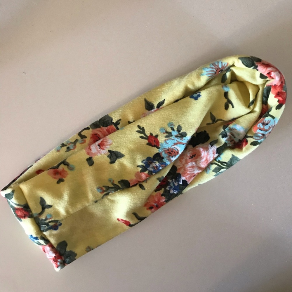 Never Worn Yellow Floral Headband